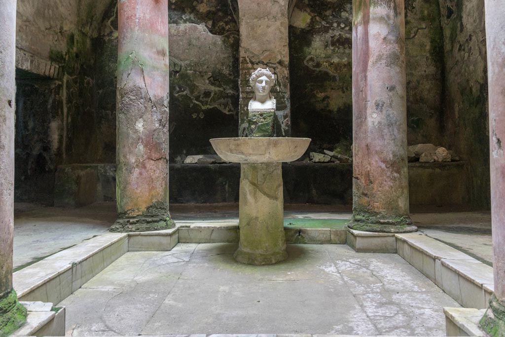 Herculaneum Suburban Baths. October 2023. Looking east across impluvium in atrium. Photo courtesy of Johannes Eber.